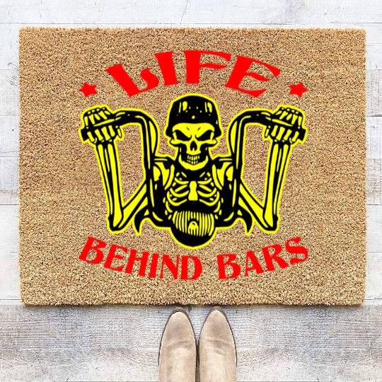 Life Behind Bars Biker LIKE US ON FACEBOOK #USAP Coir Doormats