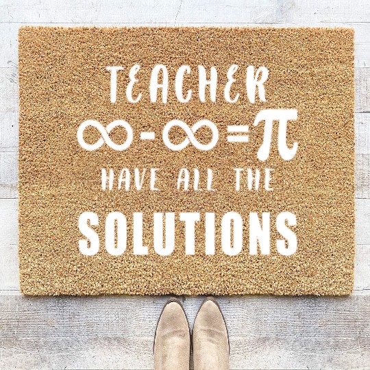 Physics, Biology, Chemistry or Science Teacher Coir Doormats