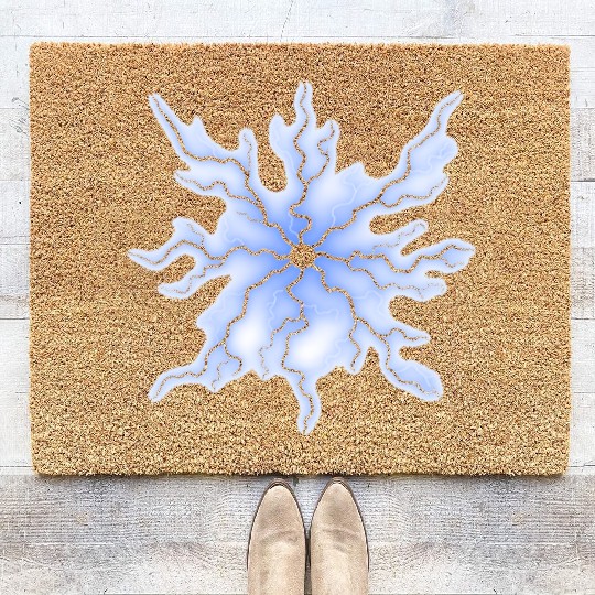 Electrifying energy: lightning bolt design Coir Doormats