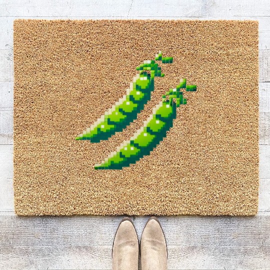 8 Bit Pixel Peas Coir Doormats