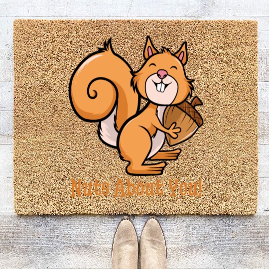Surprised Squirrel Coir Doormats