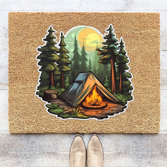 Tents Forest Nature Camping Coir Doormats