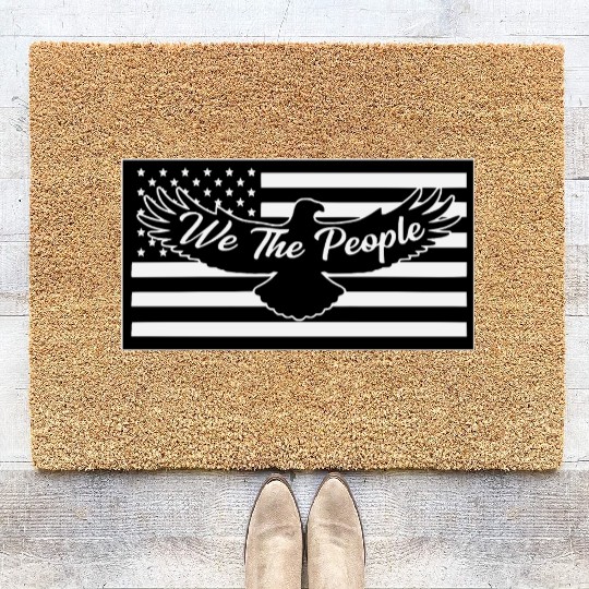 We The People Eagle Flag © LIKE US ON FACEBOOK Coir Doormats