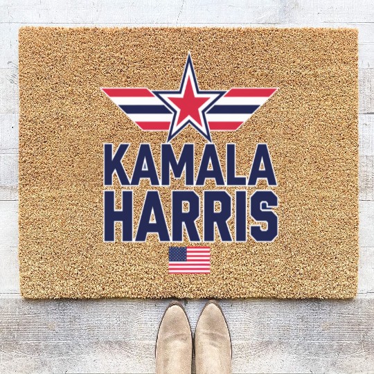 Support kamala harris Coir Doormats