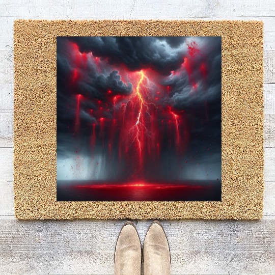 Grey Stormy Evening Coir Doormats