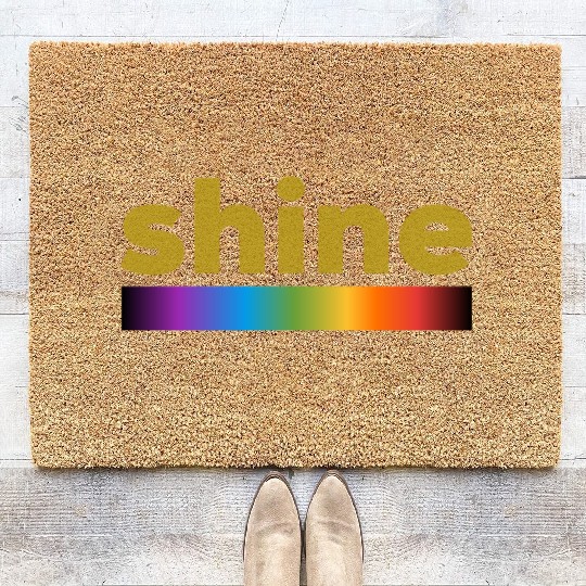 Shine. Light spectrum line. Coir Doormats