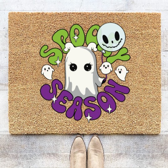 Halloween Ghosts Spooky Season Coir Doormats