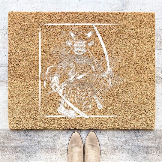 Kanji Japan Katana Sword Ninja Samurai Coir Doormats