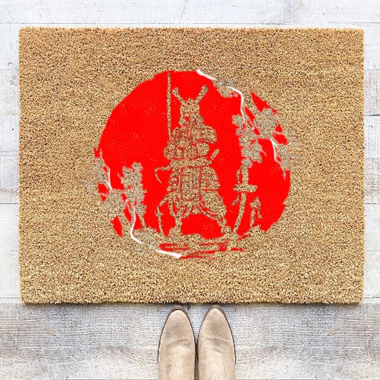 Kanji Japan Katana Sword Ninja Samurai Coir Doormats