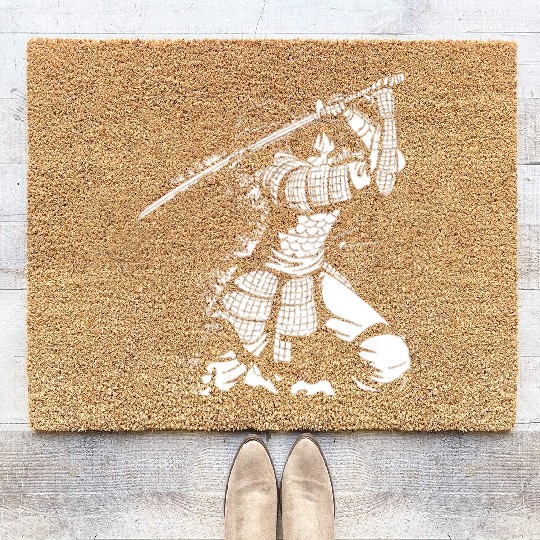 Kanji Japan Katana Sword Ninja Samurai Coir Doormats