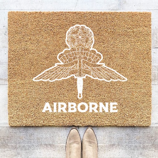 US Army Airborne: Leap into Valor. Coir Doormats