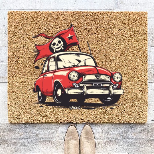 Communist Soviet Pirate Retro Car Coir Doormats