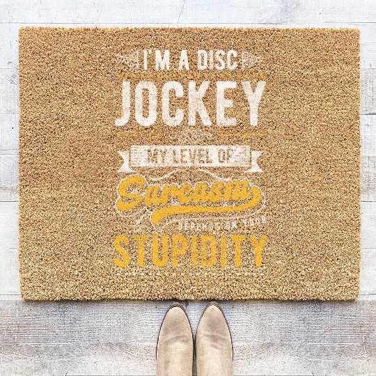 Dj Music Vinyl Coir Doormats