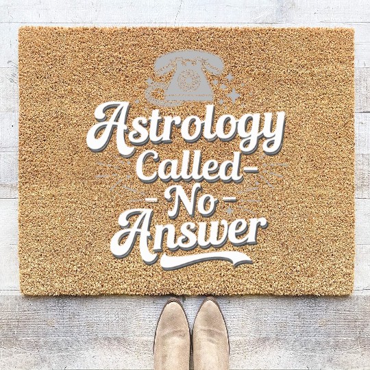 Astrology Skeptic Critical Thinking Coir Doormats