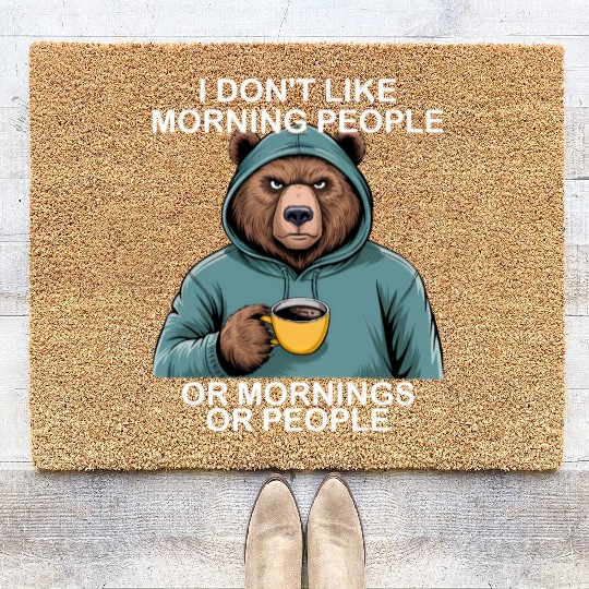 Funny Bear Grizzly Coir Doormats