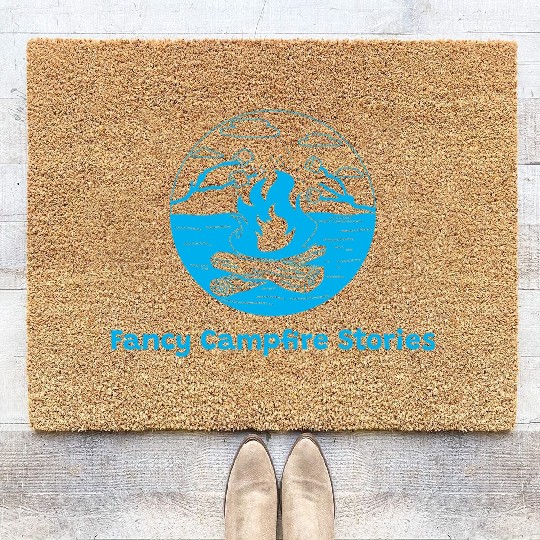 Fancy Campfire Stories Luxury Camping Coir Doormats