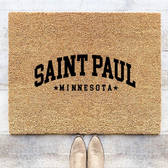 Saint Paul Minnesota Gift Coir Doormats