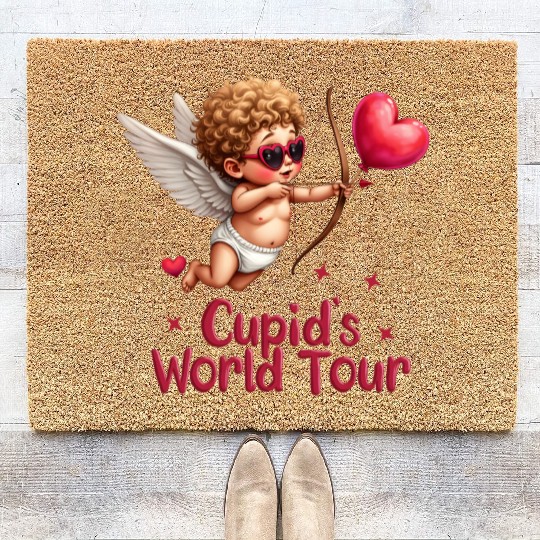 Cupid world tour Coir Doormats
