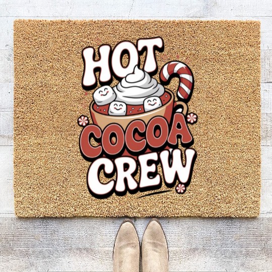 Hot Cocoa Crew Coir Doormats