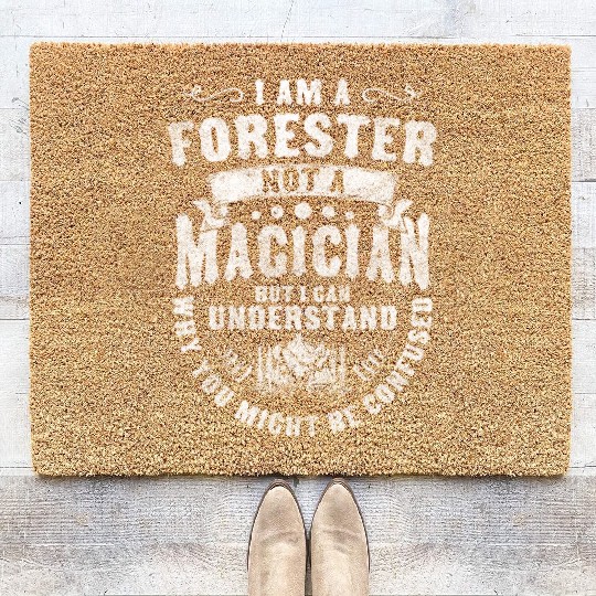 Forest Worker Forest Protector Tree Coir Doormats