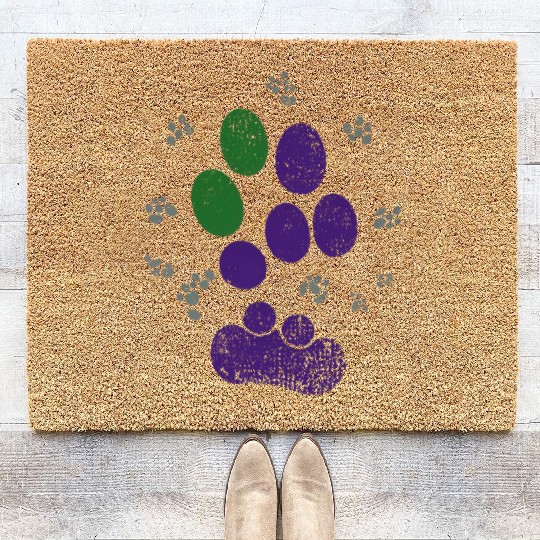 AroAce Cat Paw Prints Coir Doormats