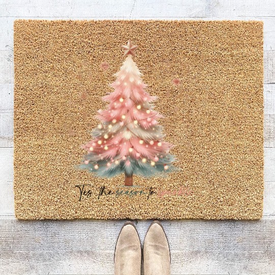 Tis The Season To Sparkle Coir Doormats