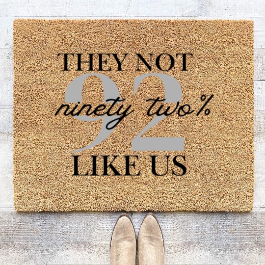 They Not Like Us Graphic Coir Doormats