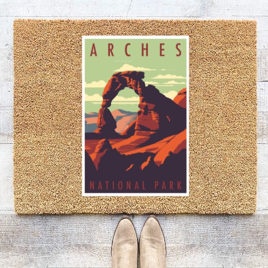 Arches National Park Coir Doormats