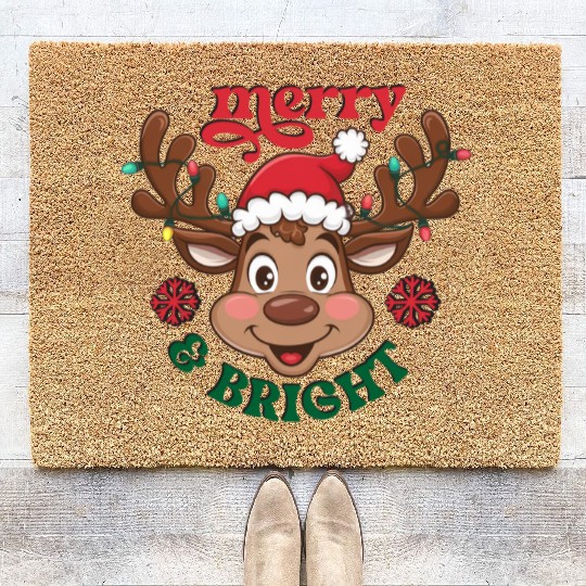 Merry and bright Coir Doormats