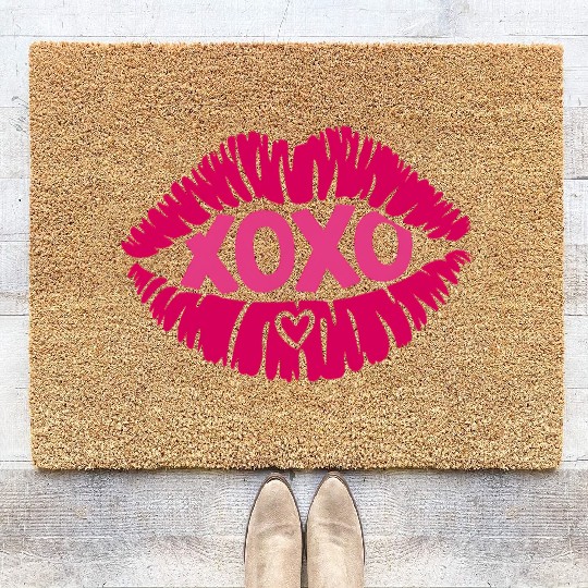 XOXO Valentine Sublimation Coir Doormats
