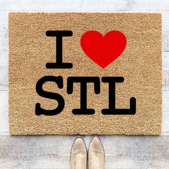 I Love St. Louis Coir Doormats