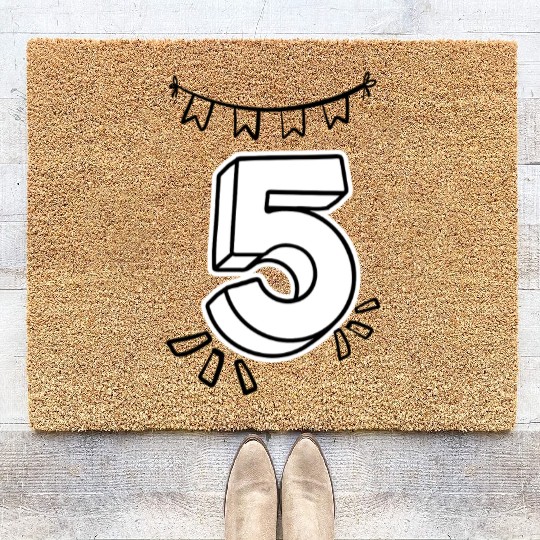 Coloring Coir Doormats: Number 5 – Creative Birthday Keeps