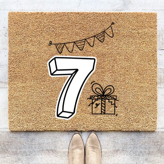 Coloring Coir Doormats: Number 7 – Creative Birthday Fun