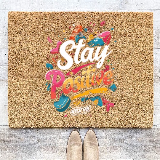 stay positive Coir Doormats