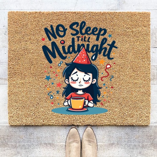 No Sleep Till Midnight Coir Doormats