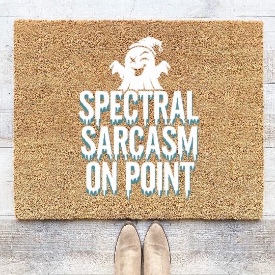 Paranormal Comedy Funny Ghost Humor Lighthearted Coir Doormats