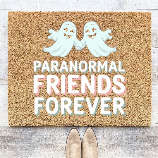 Paranormal Comedy Funny Ghost Humor Lighthearted Coir Doormats