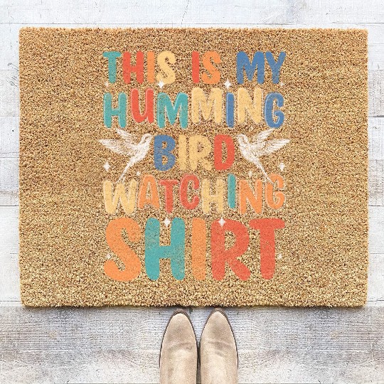 Hummingbird Nature Sign Coir Doormats