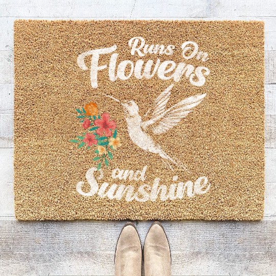 Hummingbird Nature Swarm Life Coir Doormats