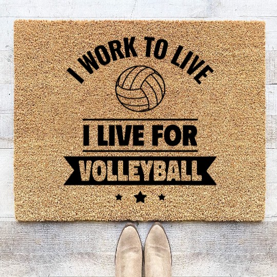 Volleyball passion: perfect gift for players Coir Doormats