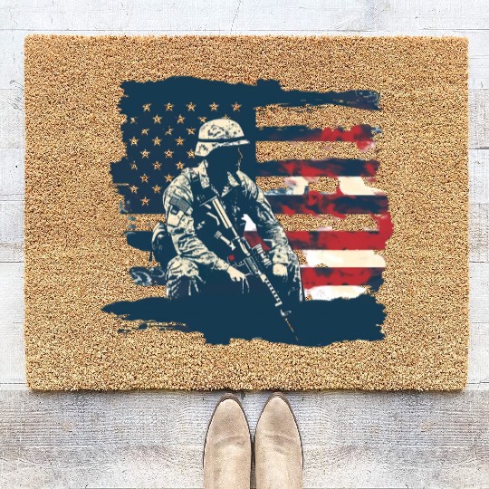 US Memorial Day Coir Doormats