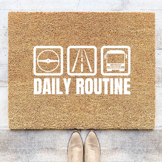 Bus Driver Schedule Coir Doormats