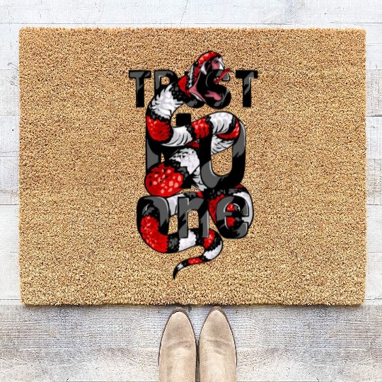 trust no one Coir Doormats