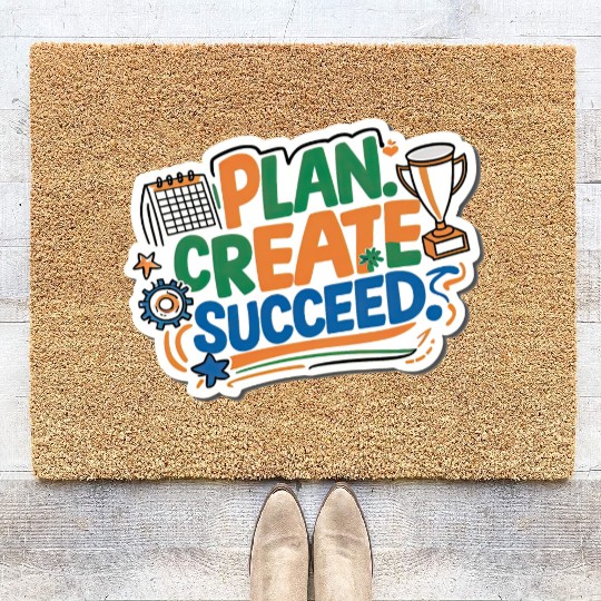 Plan create succeed Coir Doormats