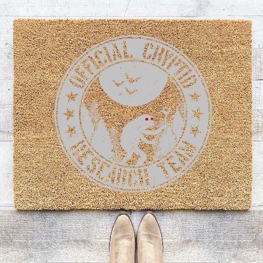 Cryptid Research Team | Cryptids Loveland Frogman Coir Doormats