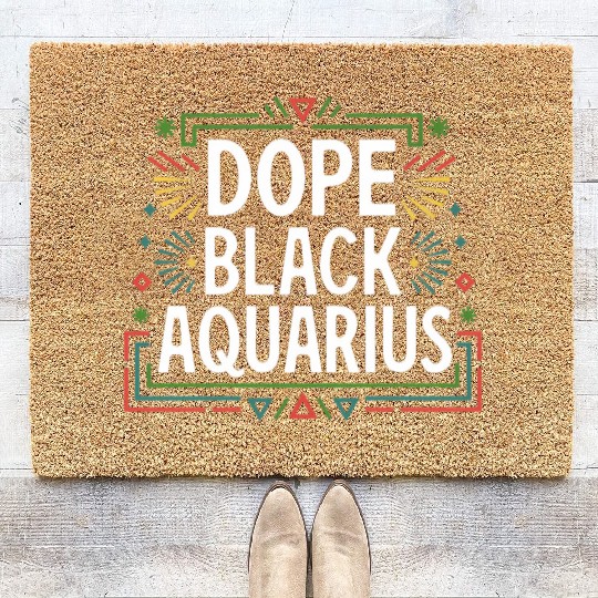 DOPE BLACK AQUARIUS Coir Doormats