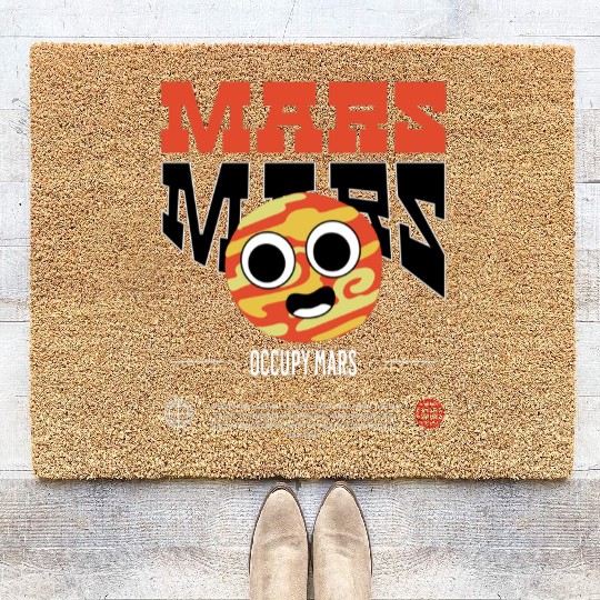 Occupy Mars – Explore the Red Planet Coir Doormats