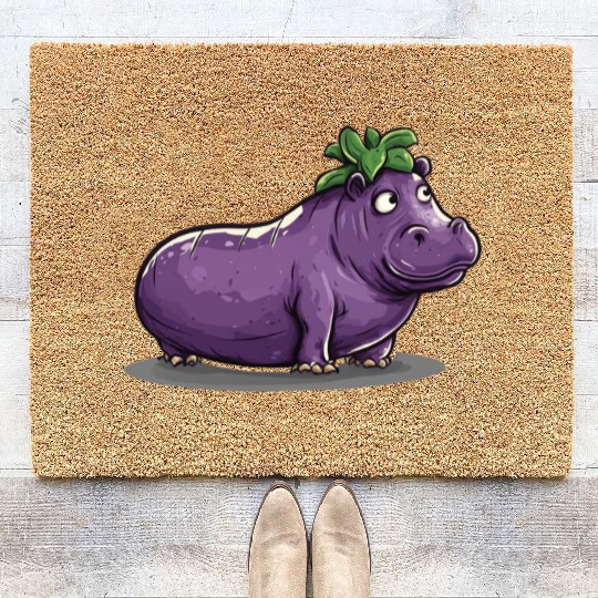 Hip Eggplant Coir Doormats