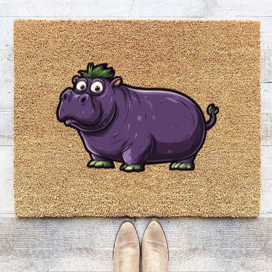 Hip Eggplant Coir Doormats