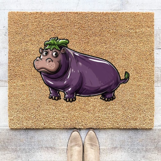 Hip Eggplant Coir Doormats